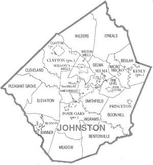 Johnston County Townships